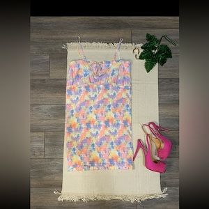 Fitted garterized dress